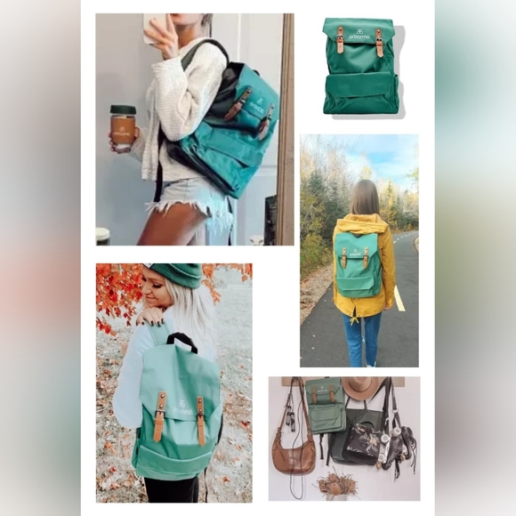 Arbonne Nature Pack Green Hiking Camping Backpack Made of Recyled Plastic NEW - Picture 3 of 5